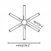 Stropní ventilátor Faro Andros 33465 - schéma