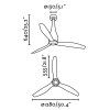 stropní ventilátor bez světla Faro - schéma