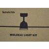 Světelný kit FARO 33476 matný nikl pro stropní ventilátor FARO 33475 MOLOKAI