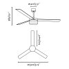 Stropní ventilátor Faro Ice 33459 - schéma