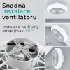 Noaton 11045W Polaris, bílá, stropní ventilátor se světlem - instalace