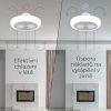 Noaton 11045W Polaris, bílá, stropní ventilátor se světlem - zpětný chod