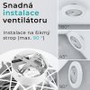 Noaton 12050W Triton, bílá, stropní ventilátor se světlem - instalace