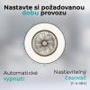 Stropní ventilátor se světlem 11056CR Vega, kávová - volitelná doba provozu