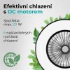 Stropní ventilátor se světlem 11056BR Vega, černá - DC motor