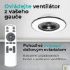 Stropní ventilátor se světlem 11056BR Vega, černá - dálkové ovládání