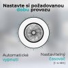 Stropní ventilátor se světlem 11056BR Vega, černá - volitelná doba provozu