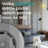 Stropní ventilátor se světlem 11056GR Vega, šedá -