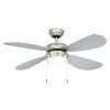 Stropní ventilátor se světlem AireRyder FN43332 Classic stříbrný/saténový nikl