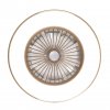 Stropní ventilátory se světlem Noaton 11056CR Vega - spodní pohled rozsvícený