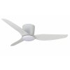 Martec Flush 127 cm, bílý satén, stropní ventilátor se světlem
