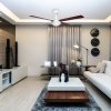 Sulion 072817 Baloo, bílá a wenge, stropní ventilátor se světlem - interiér 2