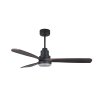 Martec Menorca, 132 cm, černá, stropní ventilátor se světlem