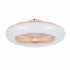 Noaton 11055P Callisto, růžová, stropní ventilátor se světlem
