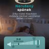 Stropní ventilátor se světlem, Callisto, černá -nízká hlasitost