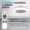 Noaton 11055G Callisto, zlatá, stropní ventilátor se světlem - dálkové ovládání