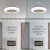 Noaton 11055G Callisto, zlatá, stropní ventilátor se světlem - zpětný chod