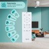 Noaton 11132WW Fornax, bílá, stropní ventilátor se světlem - dálkové ovládání