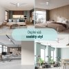 Noaton 11132WW Fornax, bílá, stropní ventilátor se světlem - moderní