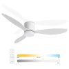 Noaton 11132WW Fornax, bílá, stropní ventilátor se světlem