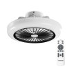 Noaton 11045B Polaris, černá, stropní ventilátor se světlem