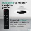 Noaton 12050B Triton, černá, stropní ventilátor se světlem - infografika 6