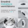 Noaton 12050B Triton, černá, stropní ventilátor se světlem - instalace