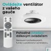 Noaton 12050B Triton, černá, stropní ventilátor se světlem - dálkové ovládání