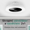 Noaton 12050B Triton, černá, stropní ventilátor se světlem - infografika