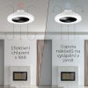 Noaton 12050B Triton, černá, stropní ventilátor se světlem - zpětný chod