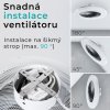 Noaton 12058B Triton, černá, stropní ventilátor se světlem - instalace