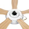 Noaton 12132WWB Maia, bílá a javor, stropní ventilátor se světlem - montážní deska