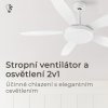 Noaton 12132WWB Maia, bílá a javor, stropní ventilátor se světlem - infografika 2