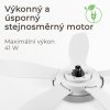 Noaton 12132WWB Maia, bílá a javor, stropní ventilátor se světlem - infografika 4