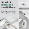 Noaton 12045W Dorado, bílá, stropní ventilátor se světlem - infografika 4