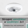 Noaton 12045W Dorado, bílá, stropní ventilátor se světlem - infografika