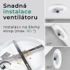 Noaton 13045W Puppis, bílá, stropní ventilátor se světlem - infografika 4