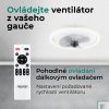 Noaton 13045W Puppis, bílá, stropní ventilátor se světlem - infografika 6