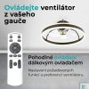 Noaton 16050B Atria, černá, stropní ventilátor se světlem - dálkové ovládání