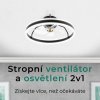 Noaton 16050B Atria, černá, stropní ventilátor se světlem - infografika