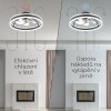 Noaton 16050B Atria, černá, stropní ventilátor se světlem - zpětný chod