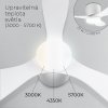 Noaton 11132WW Fornax, bílá, stropní ventilátor se světlem - infografika 3