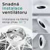 Noaton 12050B Triton, černá, stropní ventilátor se světlem - infografika 4