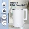 Noaton K2W Essential, rychlovarná konvice infografika