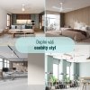Noaton 13132WWL Lepus, bílá a světle hnědá, stropní ventilátor se světlem - moderní