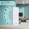 Noaton 15132WW Zoya, bílá, stropní ventilátor se světlem