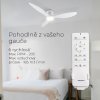 Noaton 11132WW Fornax, bílá, stropní ventilátor se světlem - dálkové ovládání