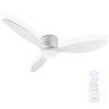 Noaton 11132WW Fornax, bílá, stropní ventilátor se světlem s ovládáním
