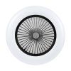 Noaton 11055B Callisto, černá, stropní ventilátor se světlem - spodní část