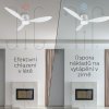 Noaton 11132WW Fornax, bílá, stropní ventilátor se světlem - infografika 7
